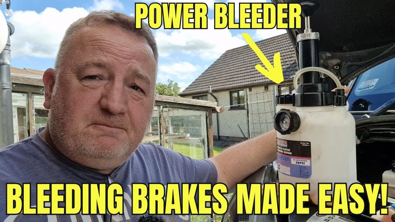How To Power Bleed Brakes, brake fluid service, Sealey Vs820 Brake And Clutch Bleeding System