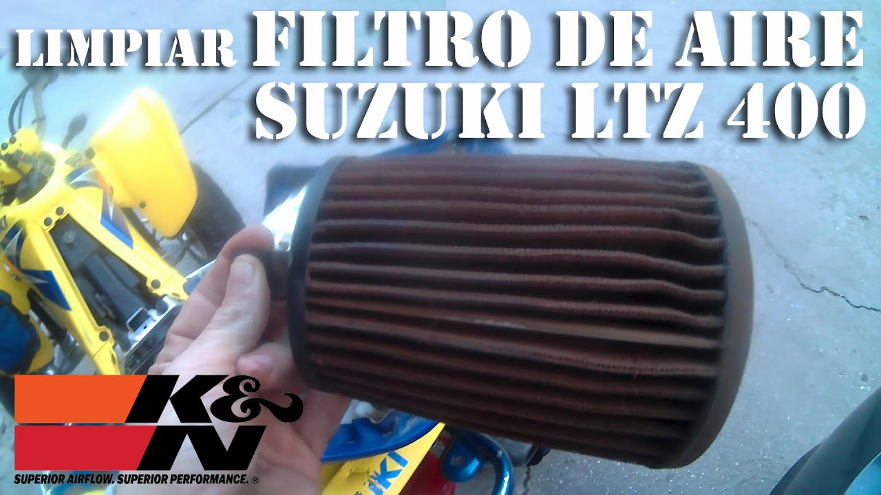 Limpiar filtro de aire SUZUKI LTZ 400