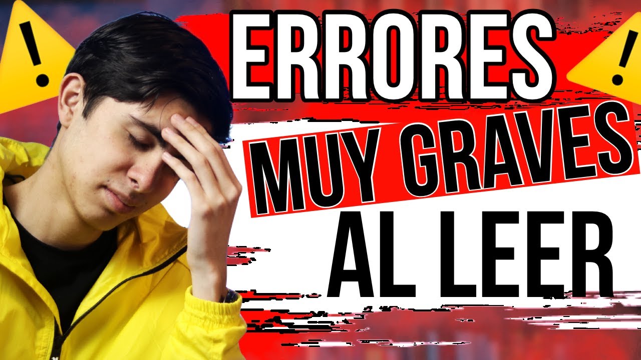 ⚠ 5 Errores GRAVES que Cometes al LEER  y NO Sabías [Malos Hábitos de Lectura] 🚫