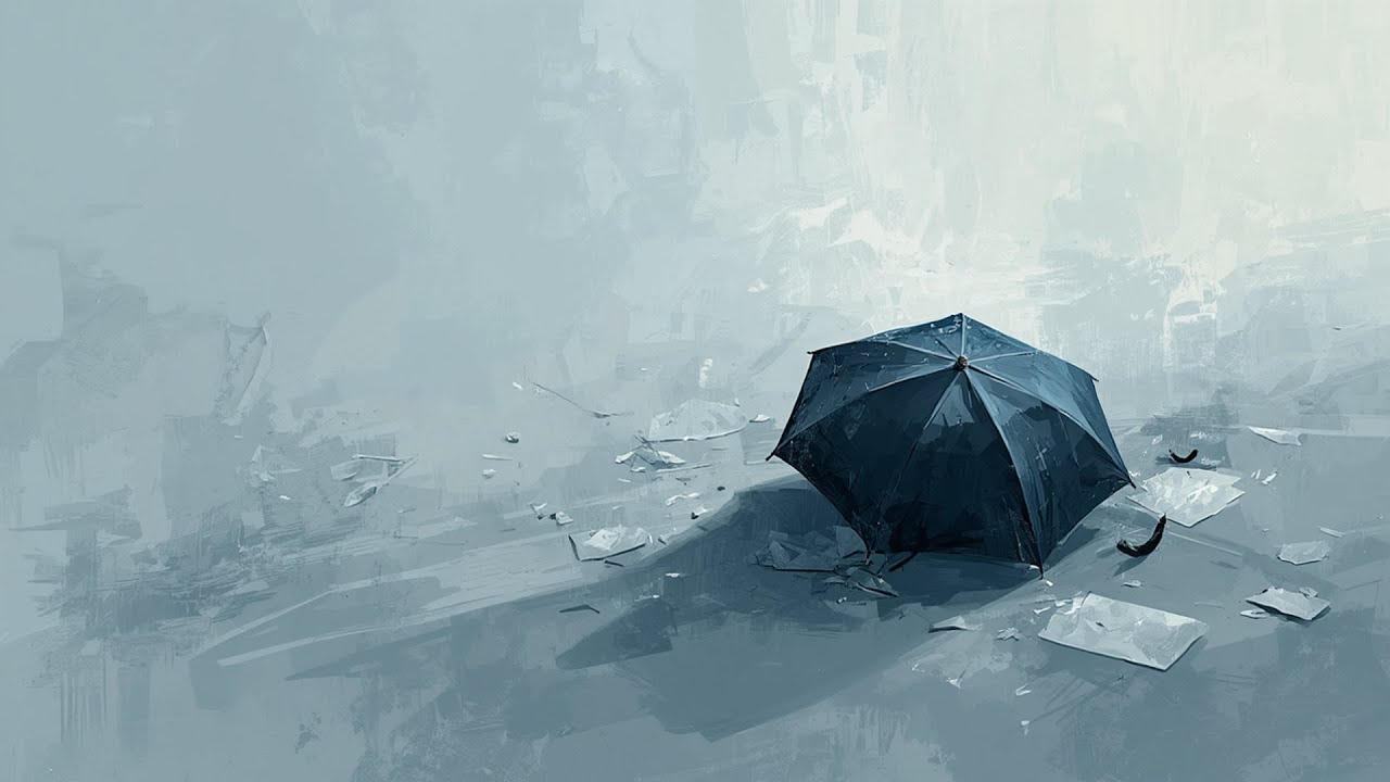 Rainy day aesthetic ☔️ Leftover Umbrella / 忘れ物の傘