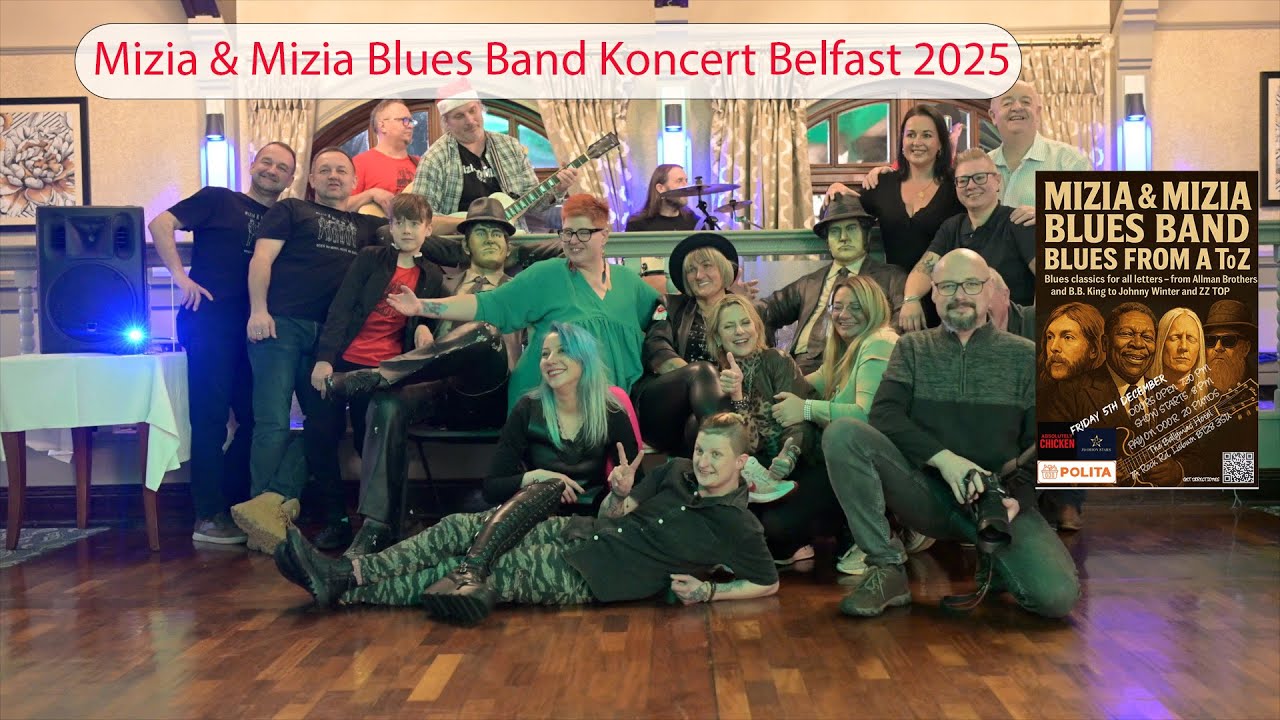 **Koncert Mizia & Mizia Blues Band w Belfaście - RELACJA NA ŻYWO!** 🎸🔥