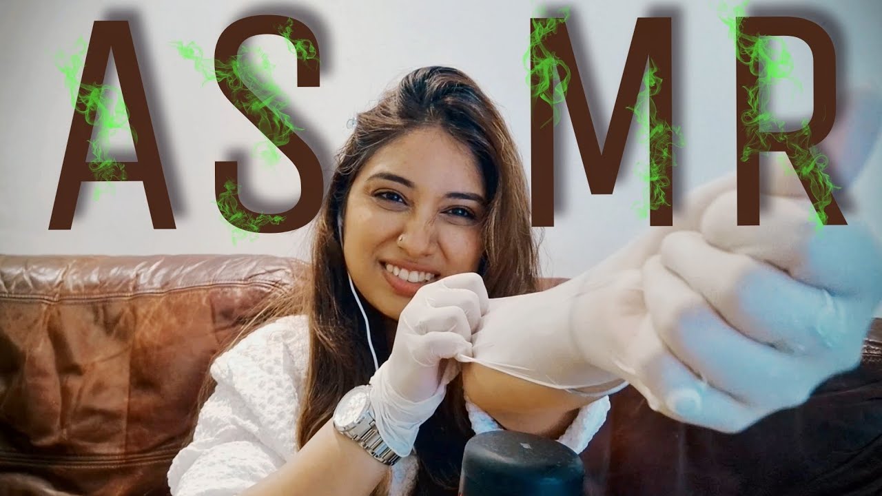 ASMR | Latex Glove Sound | Don't Miss The End, Random Gloved Hand Movement, | THE VJ ASMR