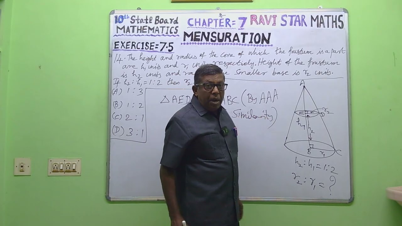 RAVI STAR MATHS,(10th Maths),(STATE BOARD),{MENSURATION},[EXERCISE=7.5],Q.14