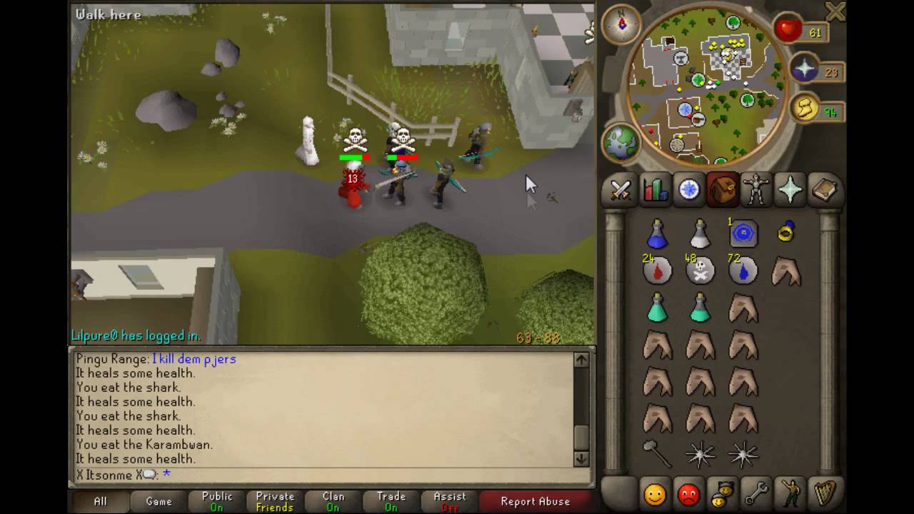 Runescape PvP - Dragon Claws - X Itsonme X pvp pk vid 4