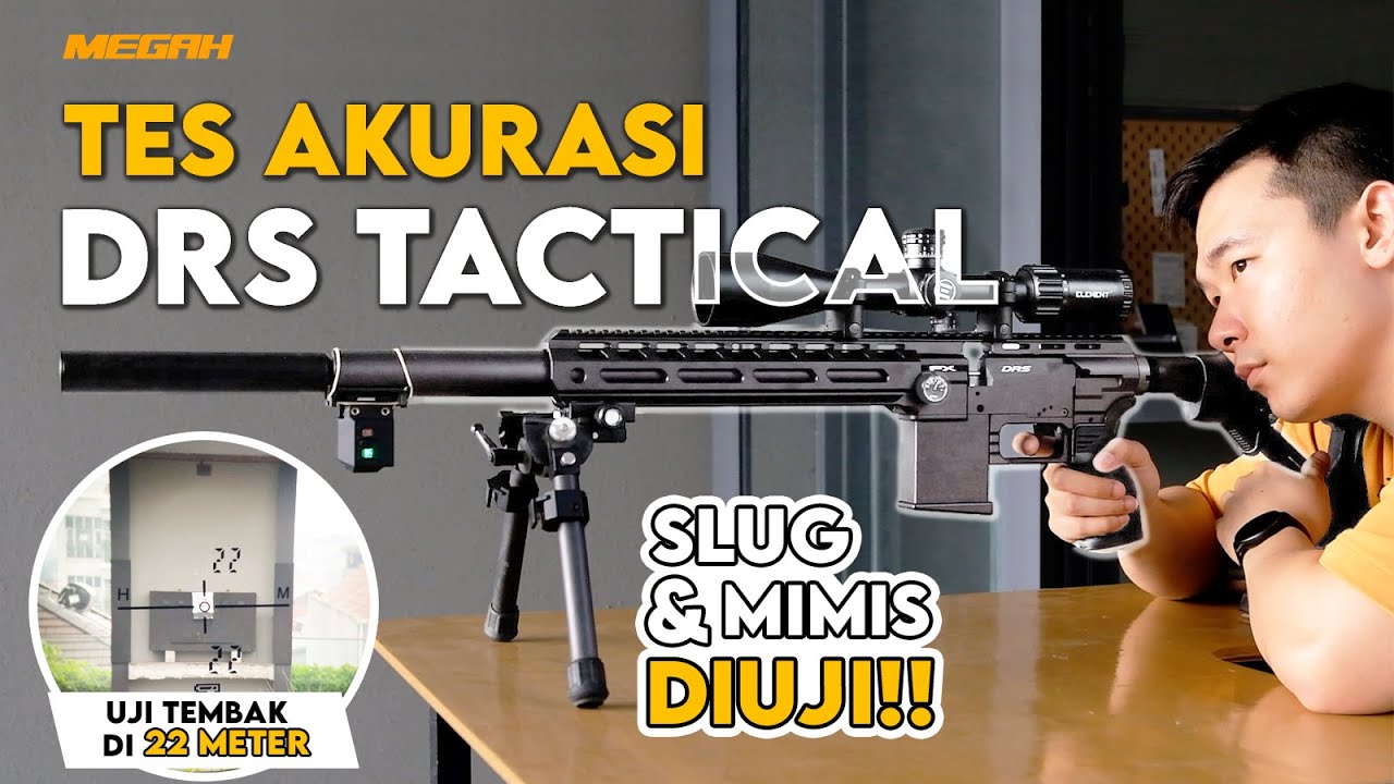 TES AKURASI DRS TACTICAL | Uji Slug & Mimis | #NgebidikAsik Megah Sports