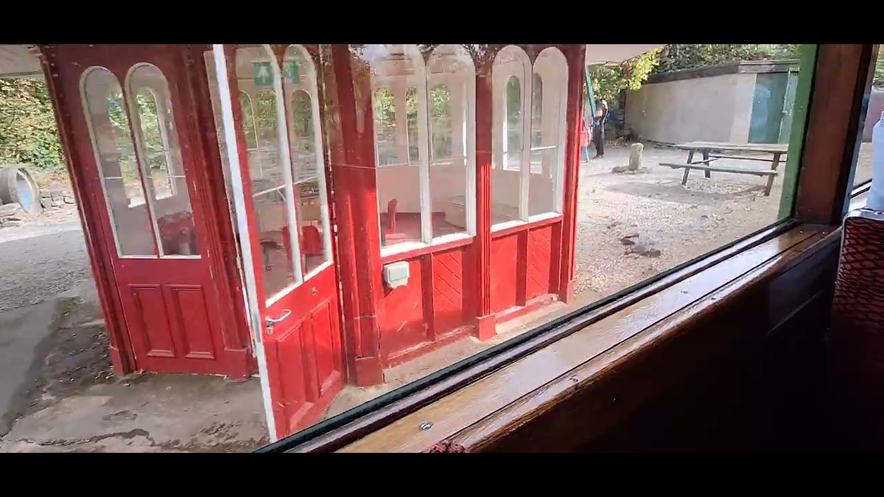 My ride on a blackpool tram from today crich tram museum 