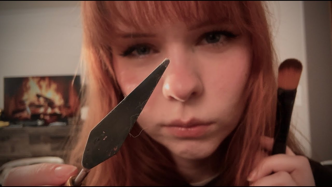 ASMR Perfectionist Artist Sculps and Paints Your Face (Youre the Masterpiece) Camera Touching