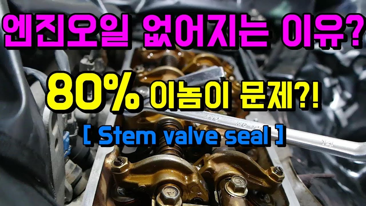 벌써 엔진오일이 없어 진다고요?  흰색 매연 발생하고,소음기 에서 매캐한 냄새 발생!
