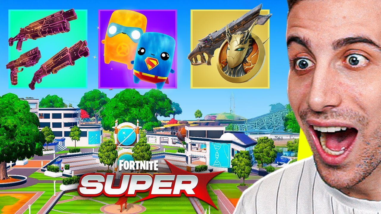 Gioco con TUTTE le NUOVE Armi della Stagione SUPER e VINCO! Nuova Stagione SUPER di Fortnite ITA