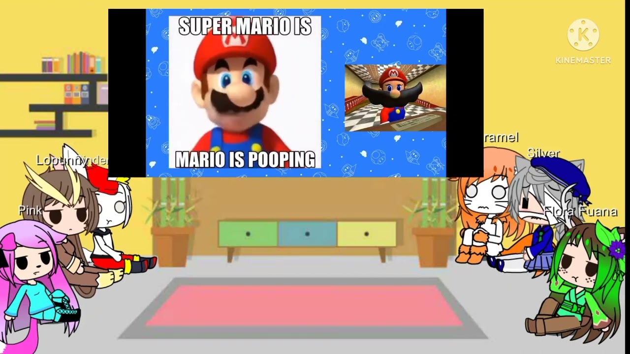 My OC's react to SMG4 Mario react to Nintendo memes/ gacha club