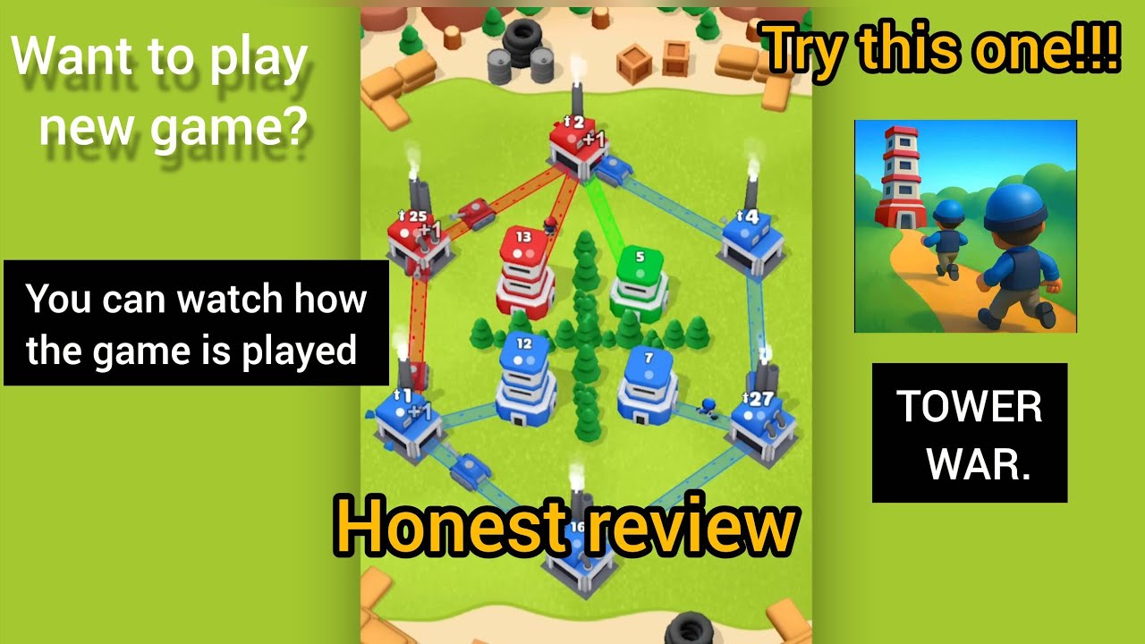 TOWER WAR ALL LEVELS AND BATTLES #gaming #asmr 