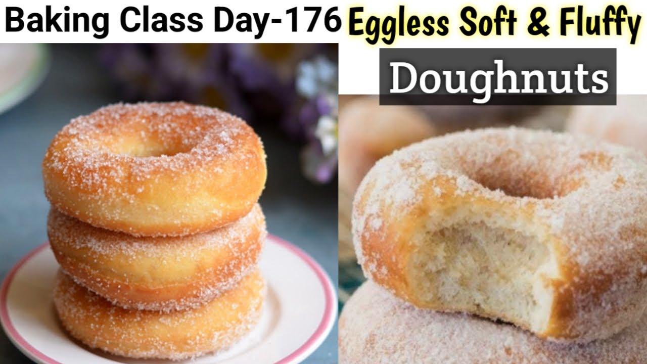 Baking Class Day-176~Eggless Donuts Recipe| Easy Donuts Recipe for Beginners🍩Homemade Donuts Recipe|