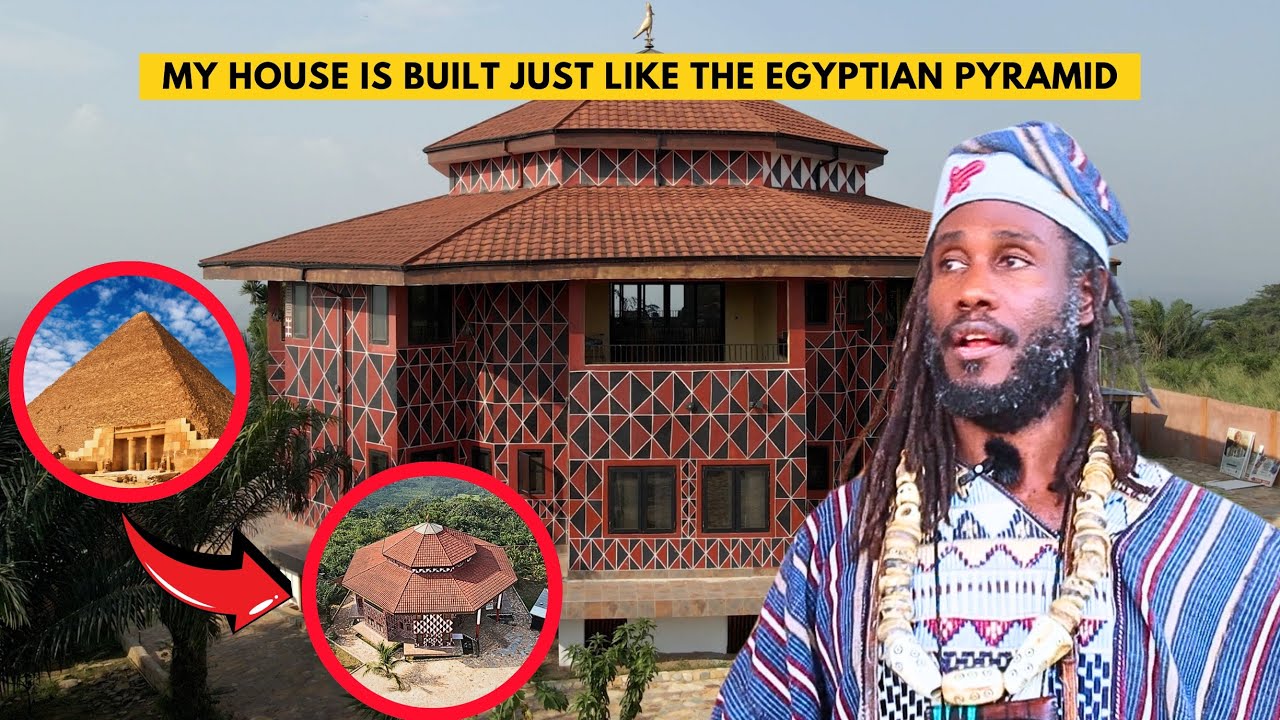 MOVED FROM THE USA TO GHANA , MY HOUSE IS BUILT JUST LIKE THE PYRAMID OF KEMET