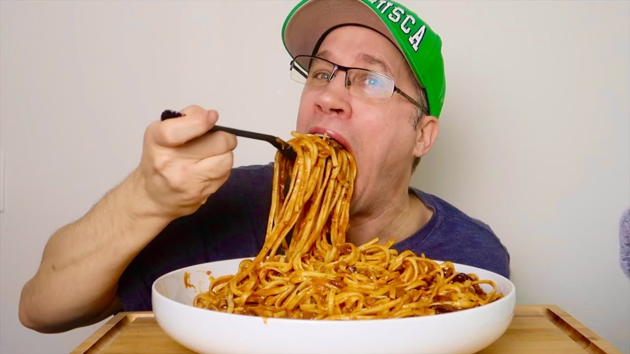 ASMR • Chili Cheese Pasta • Mukbang  |  Seanusca Food !