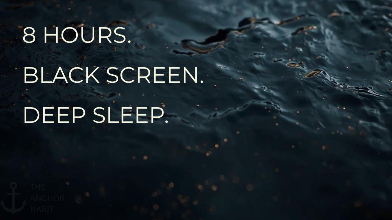 Deep Sleep Brown Noise (Black Screen) 🌑 8 Hours 