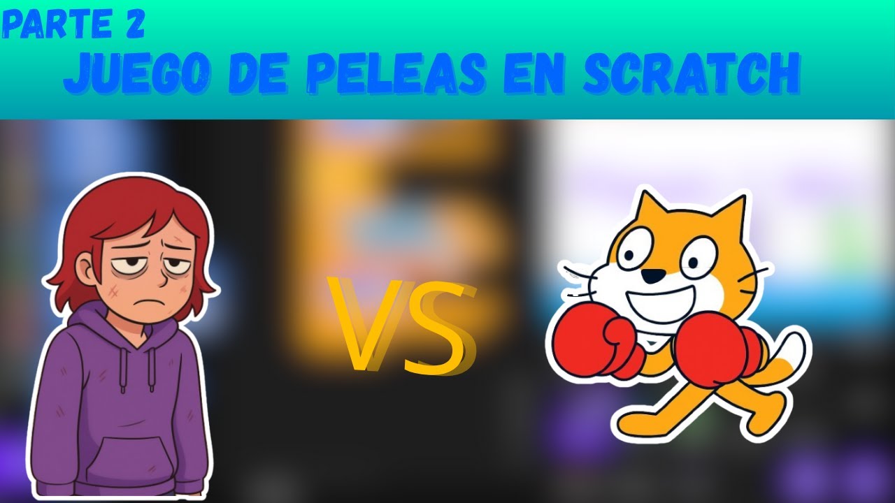COMO HACER UN JUEGO DE PELEAS EN SCRATCH ,BARRA DE VIDA Y LETRERO FINAL (parte 2)