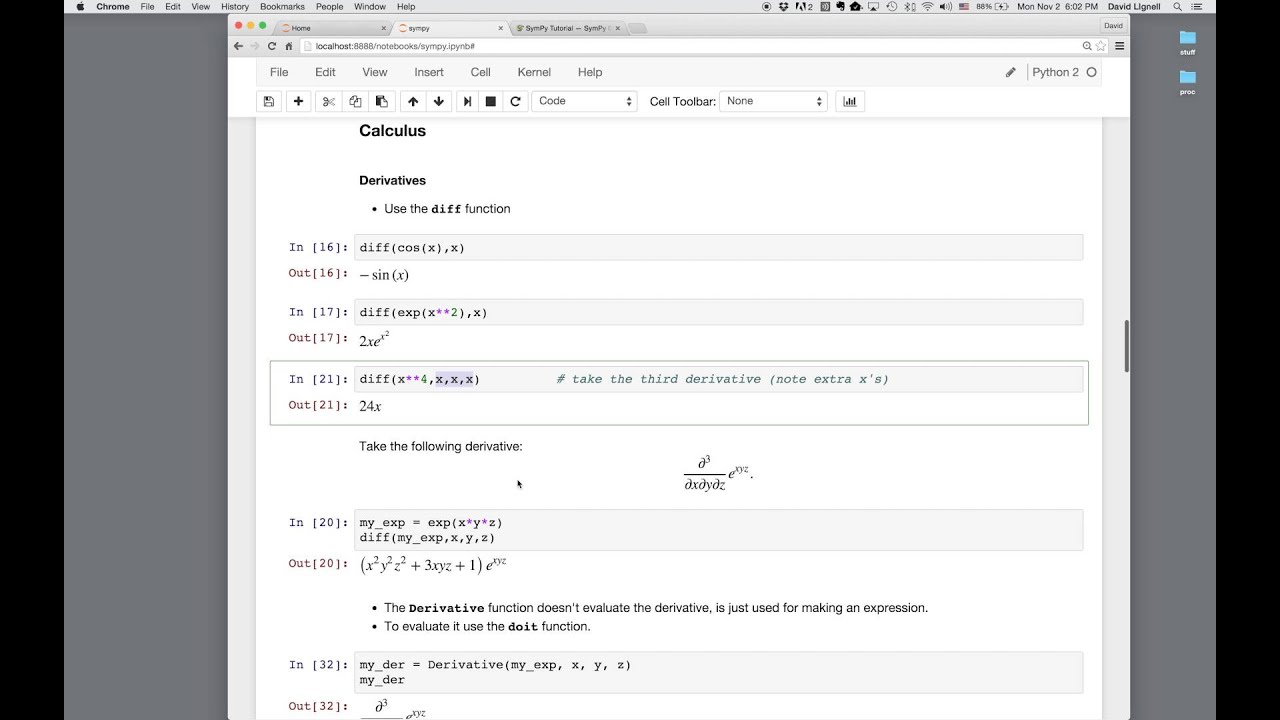 Symbolic math in Python
