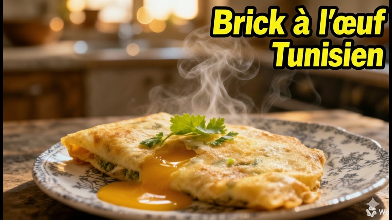 🥚 Brick à l’Œuf Tunisienne Maison 🇹🇳 | Feuilles de Brick Faciles & Croustillantes