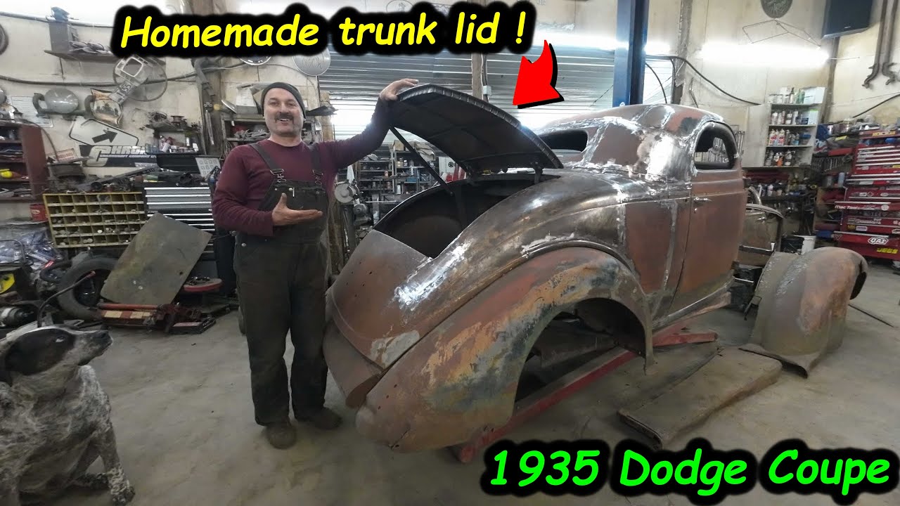 Building a trunk lid from scratch for our 1935 Dodge 3w coupe.