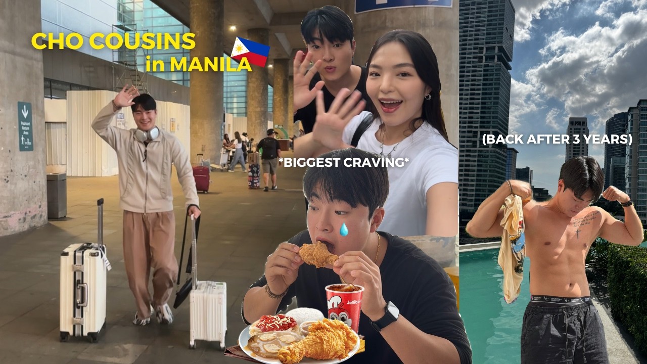 Korean Cousin is Back to the Philippines *Exploring Manila* [CHO COUSINS EP.1]