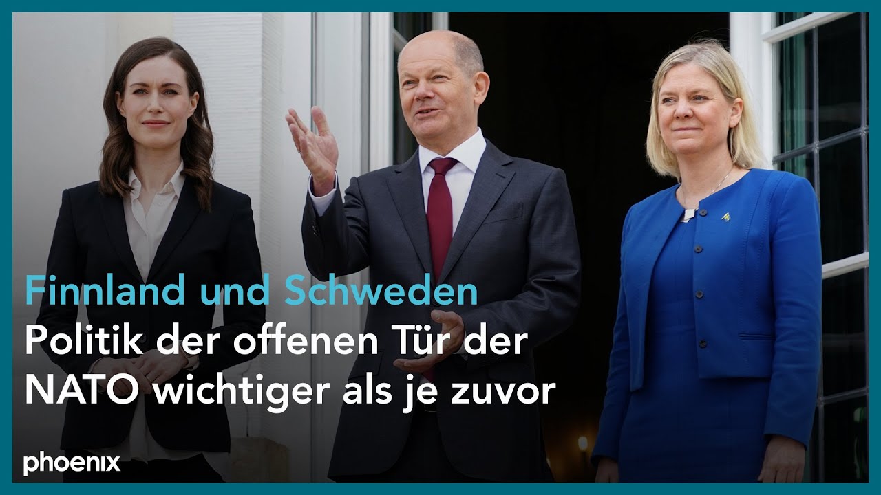 Statements von Olaf Scholz, Sanna Marin und Magdalena Andersson