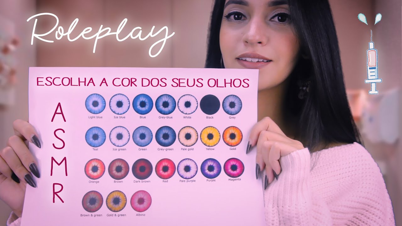 ASMR Mudando a Cor dos Seus Olhos: Tingimento de Íris 👁️ ASMR Clínica Futurista | ASMR BR