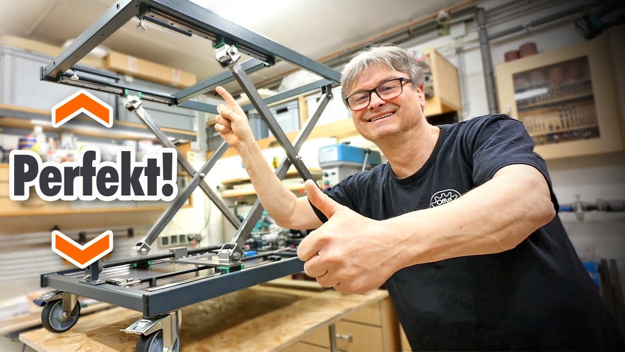 Krasser Scherenhubtisch im Eigenbau 👉 Ich hab es fast geschafft! 🤗