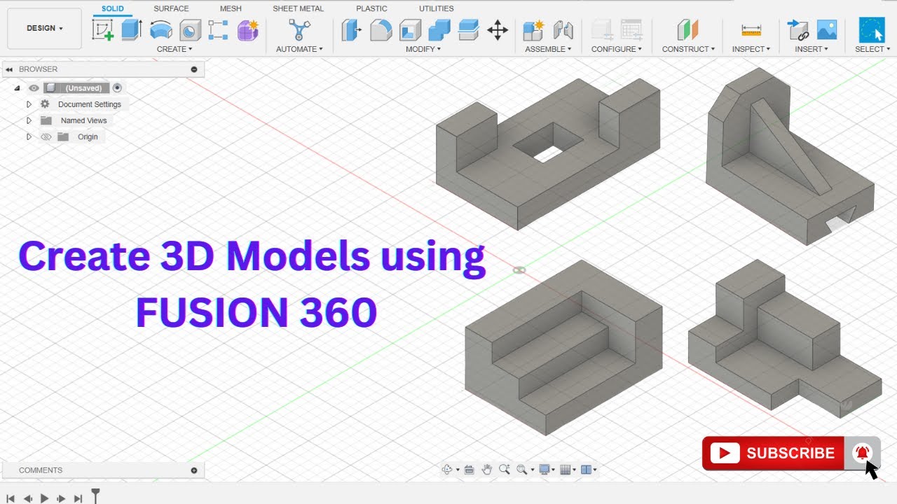 Module-1 | 3D Models using FUSION 360