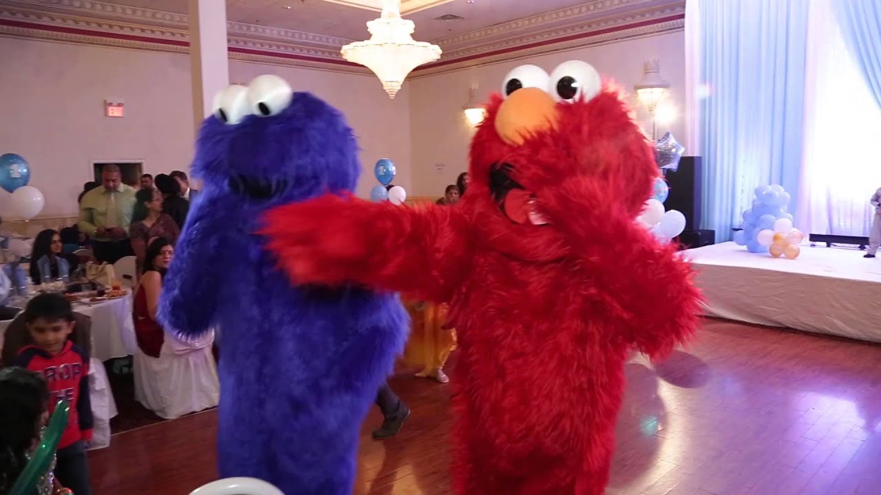 Elmo & Cookie Monster 1st Birthday Performance