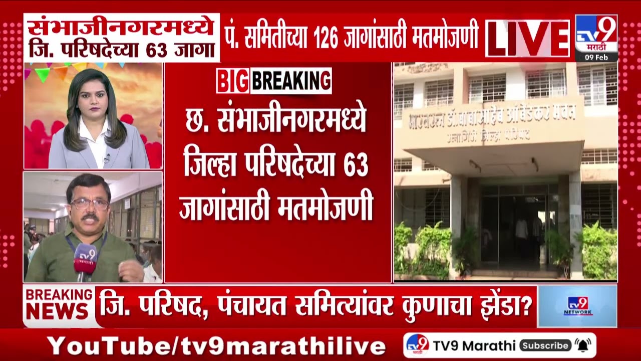 Chhatrapati Sambhajinagar मध्ये जि. परिषदेच्या 63 जागा, पंचयात समितीच्या 126 जागांसाठी मतमोजणी