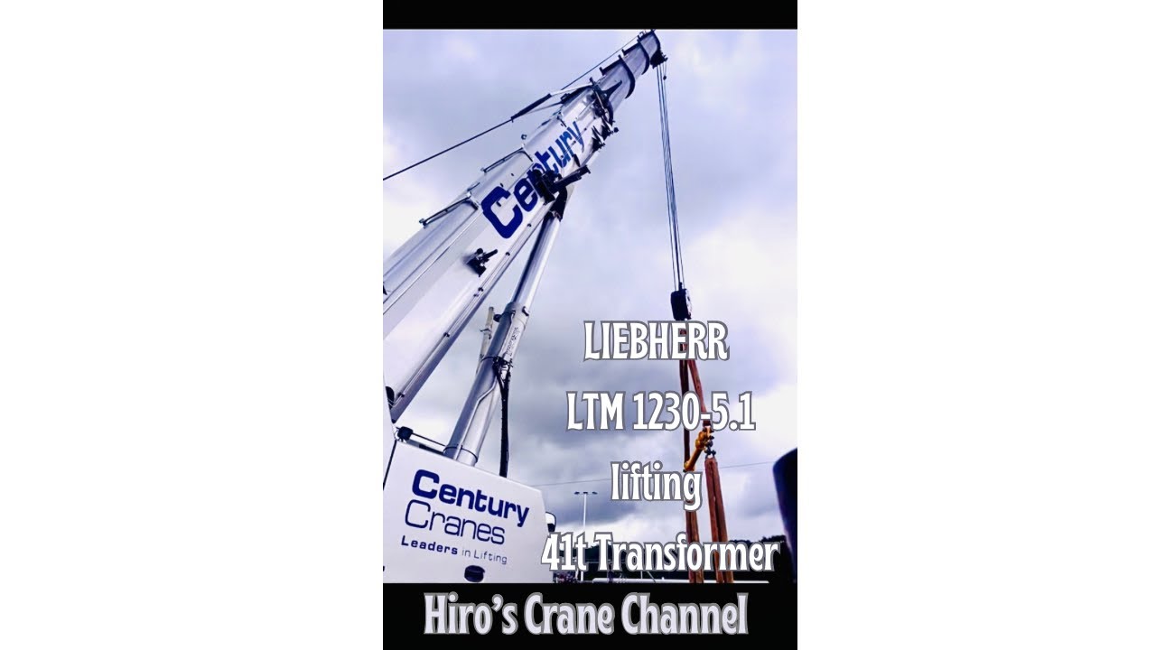 Big day for heavy lift LIEBHERR LTM 1230-5.1 lifting 41t transformer