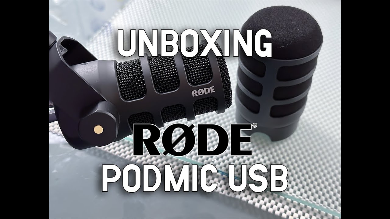 Unboxing the brand new Rode PodMic USB with the PSA1+ and the NTH-100
