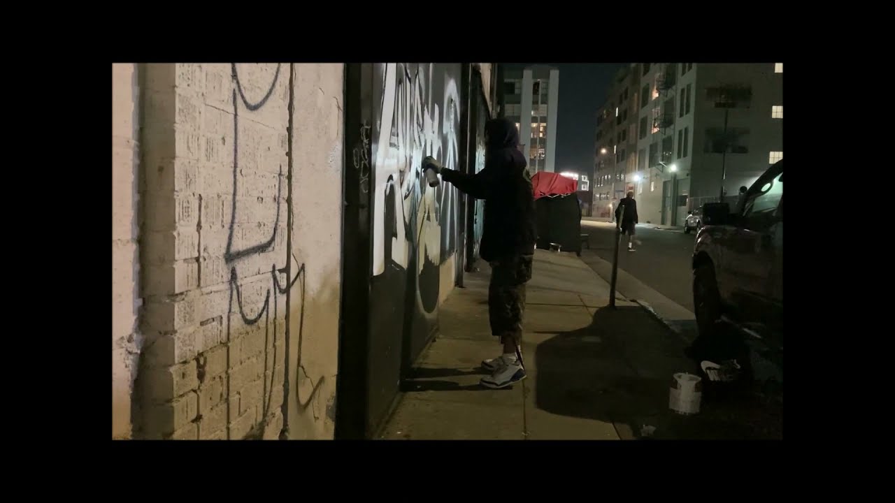 LA Street Graffiti Bombing - Raw Graff Writing - TORK & KLEX PFK 29C - NONCENTS PED - NADA - 8/21 -