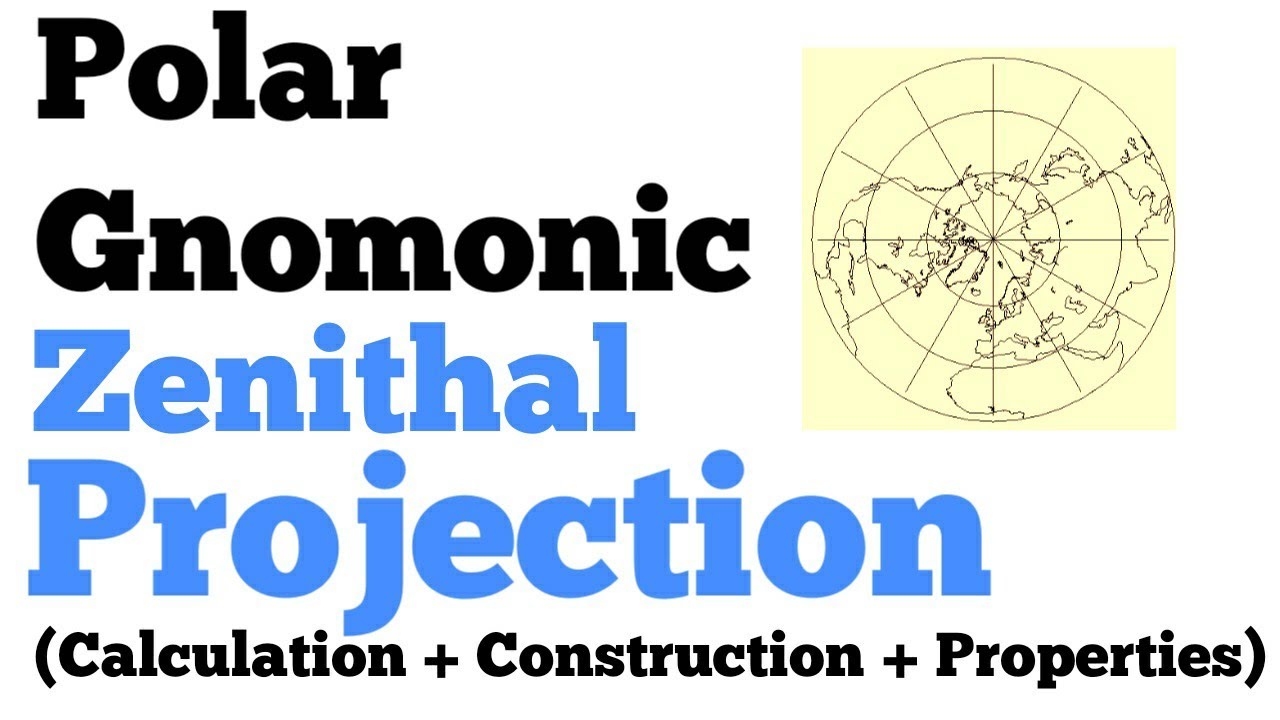 Polar Gnomonic Zenithal Projection | Calculation & Construction | Practical Geography