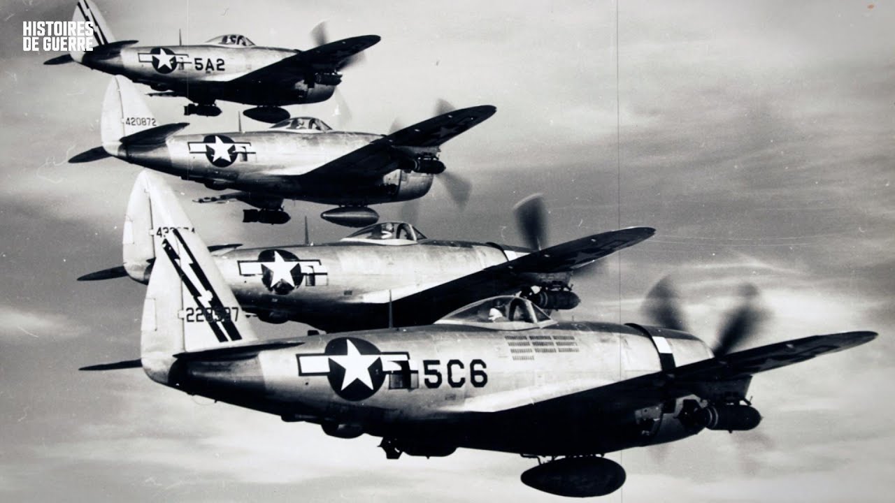 Les pilotes allemands furent surpris quand les P 47 Thunderbolt déchiquetèrent leurs chasseurs avec