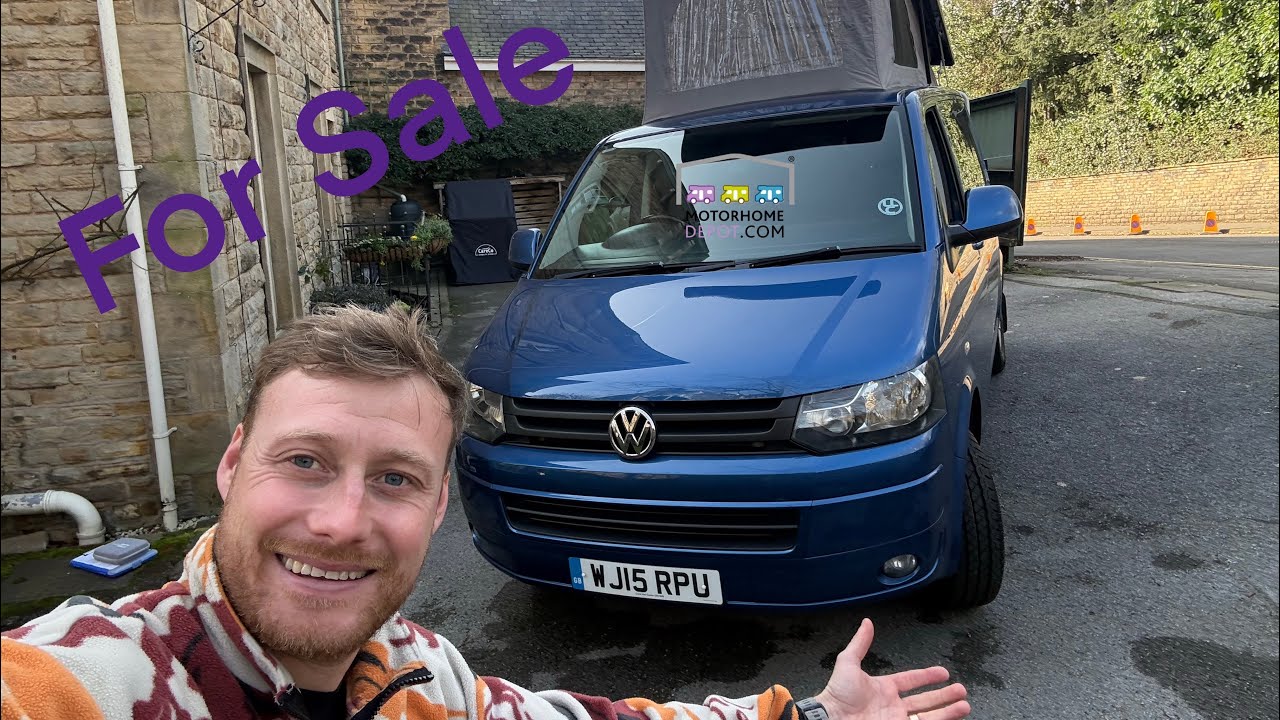 Volkswagen VW T5 Highline 4 Berth 6 Belts Pop Top Camper For Sale 