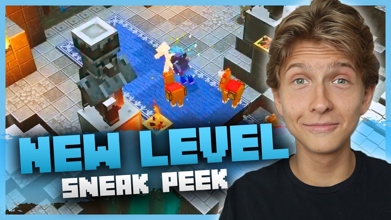 New Level Sneak Peek (Winter Castle Theme) - Minecraft Dungeons Creeping Winter DLC