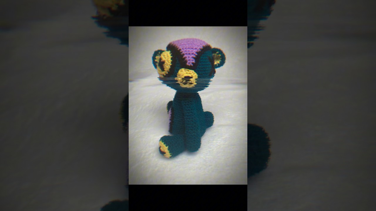 Creepy bear 🐻 #amigurumi #crochet #diy #artist #diycrochet #arte #art #geek #halloween