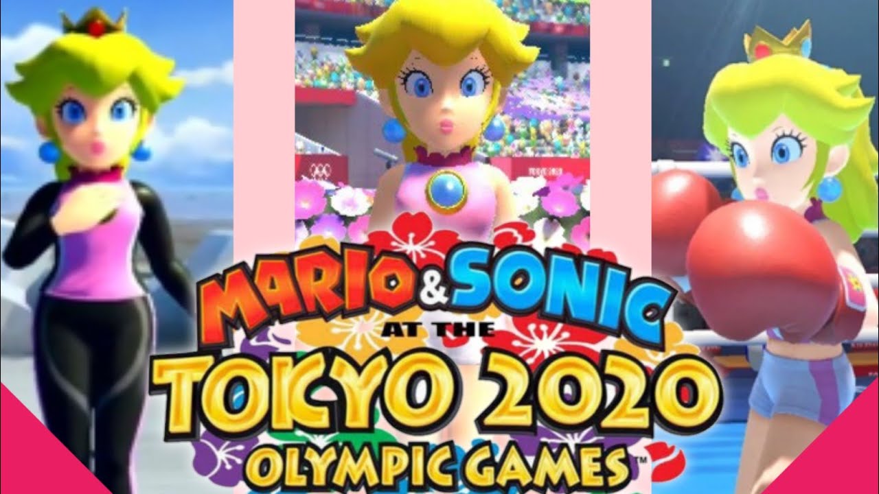❤️2020 Tokyo Olympic Games - Peach in Surfing, Triple Jump, Boxing❤️