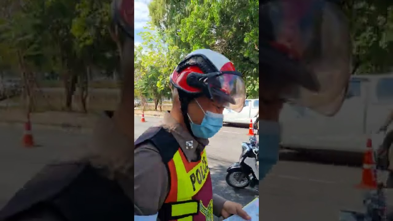 police check point inside the moat in Chiang Mai