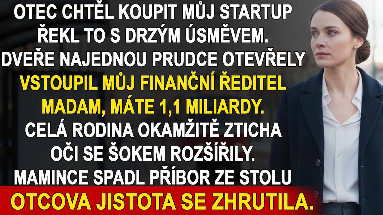 „Dovol mi řídit tvůj malý start-up,“ řekl táta. Pak vešel CFO: „Madam… váš majetek je miliarda.“