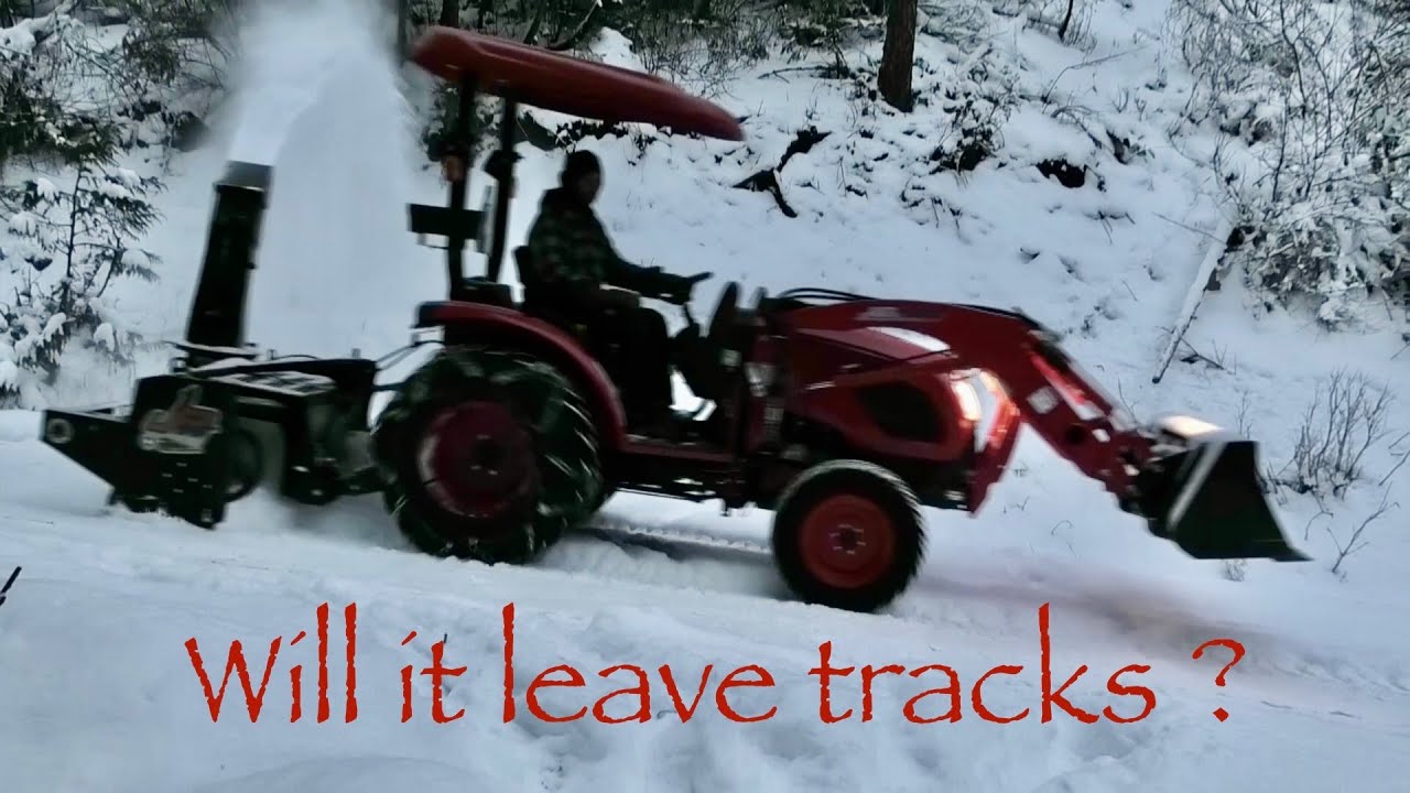 Kioti CK3510 SE With Inverted Snowblower.