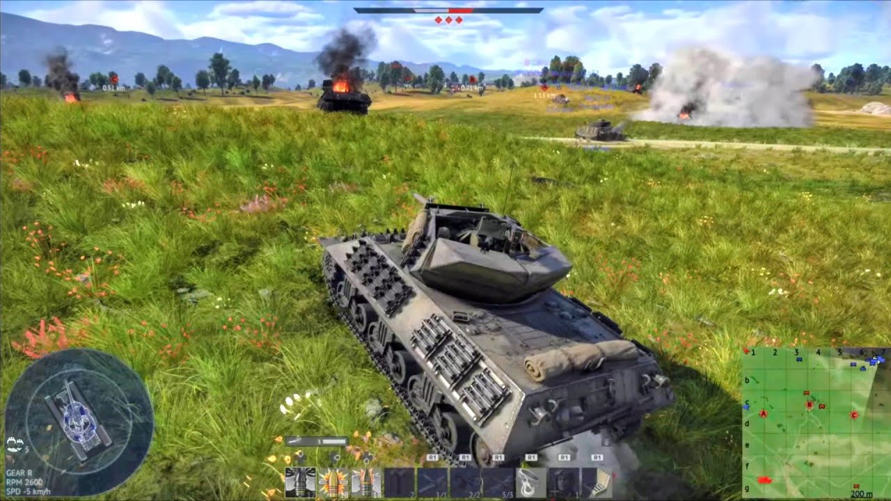 WAR THUNDER - TANK BATTLES (RANK 2) HIGHLIGHTS 5