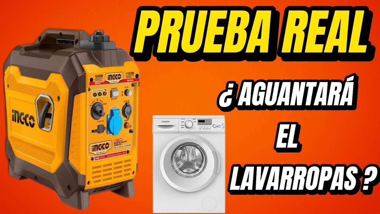 Generador INGCO GEI23006 en acción ⚡ | Prueba real con herramientas, anafe y lavarropas