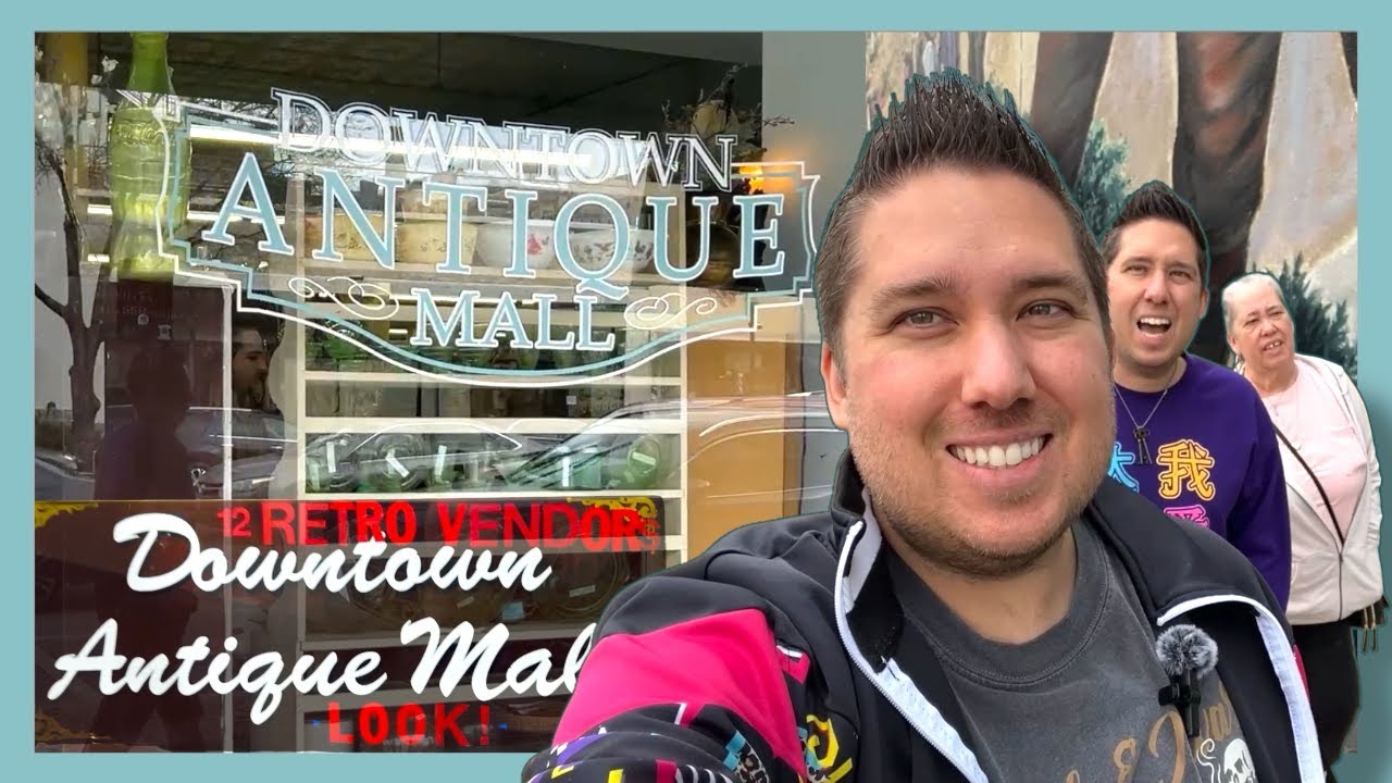 This Place is Packed! New Braunfels Downtown Antique Mall - Shopping with Knick Knack Twin and Mom!