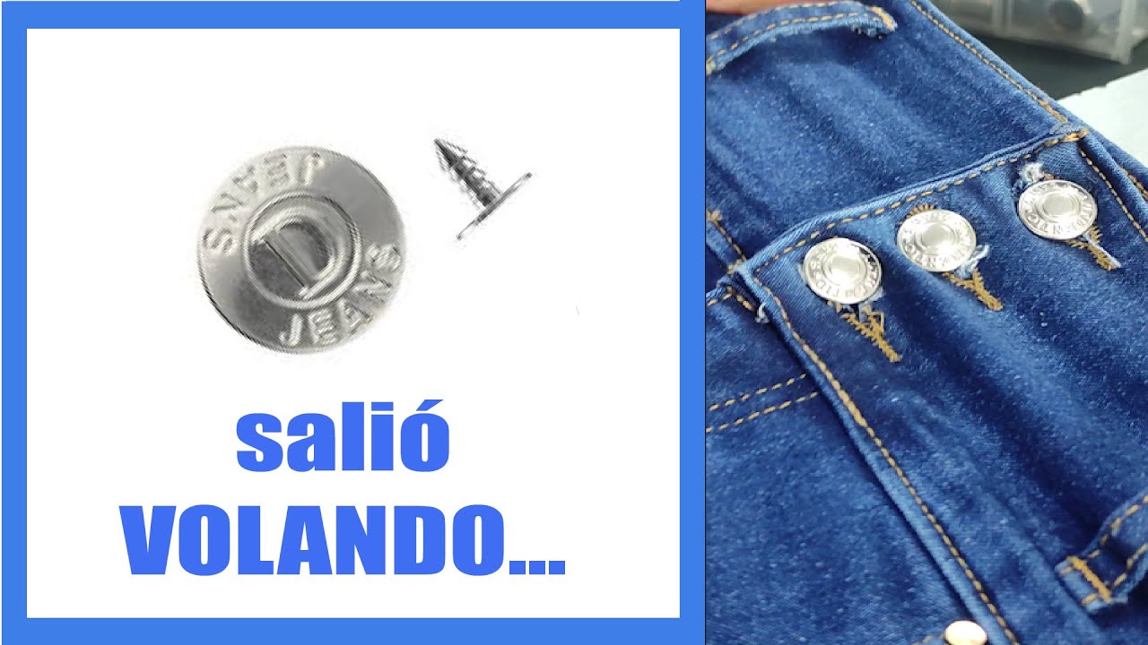 SECRETO: Reforzando el denim y cambiando el botón de tu JEAN como un Experto