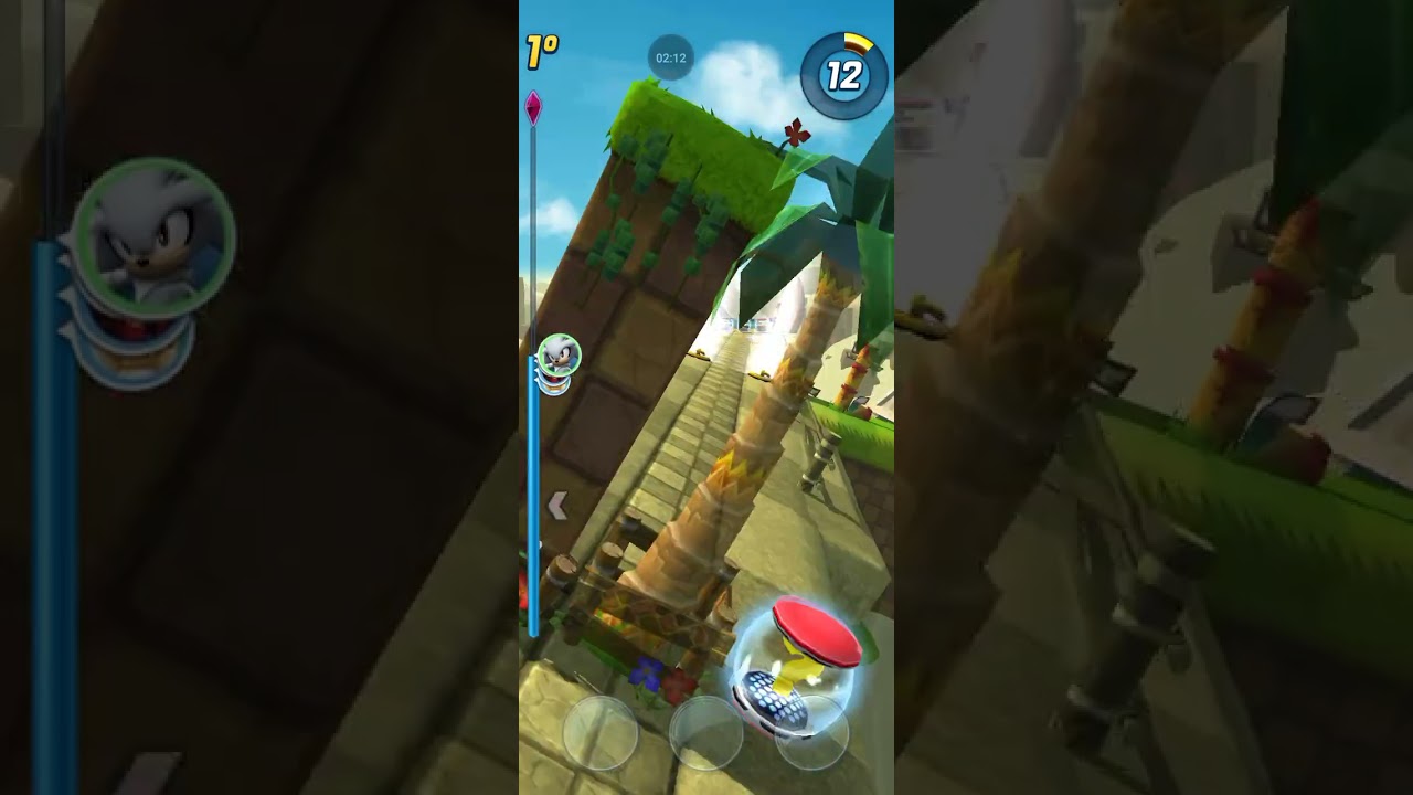 Eu jogando sonic com o silver
