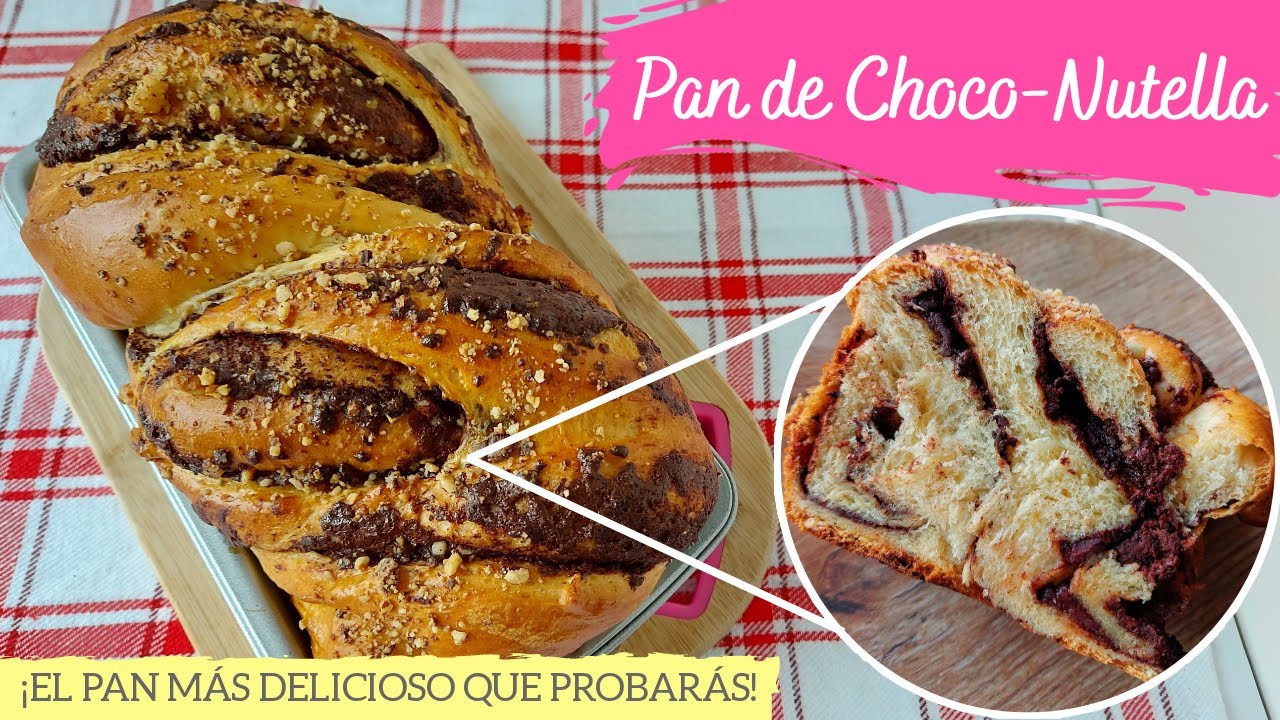 PAN casero de NUTELLA, CHOCOLATE Y NUECES!! 🤩🍞🍫
