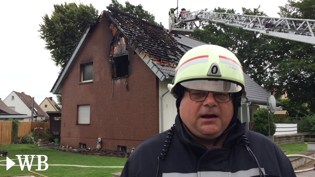 Dachstuhlbrand in Bad Oeynhausen