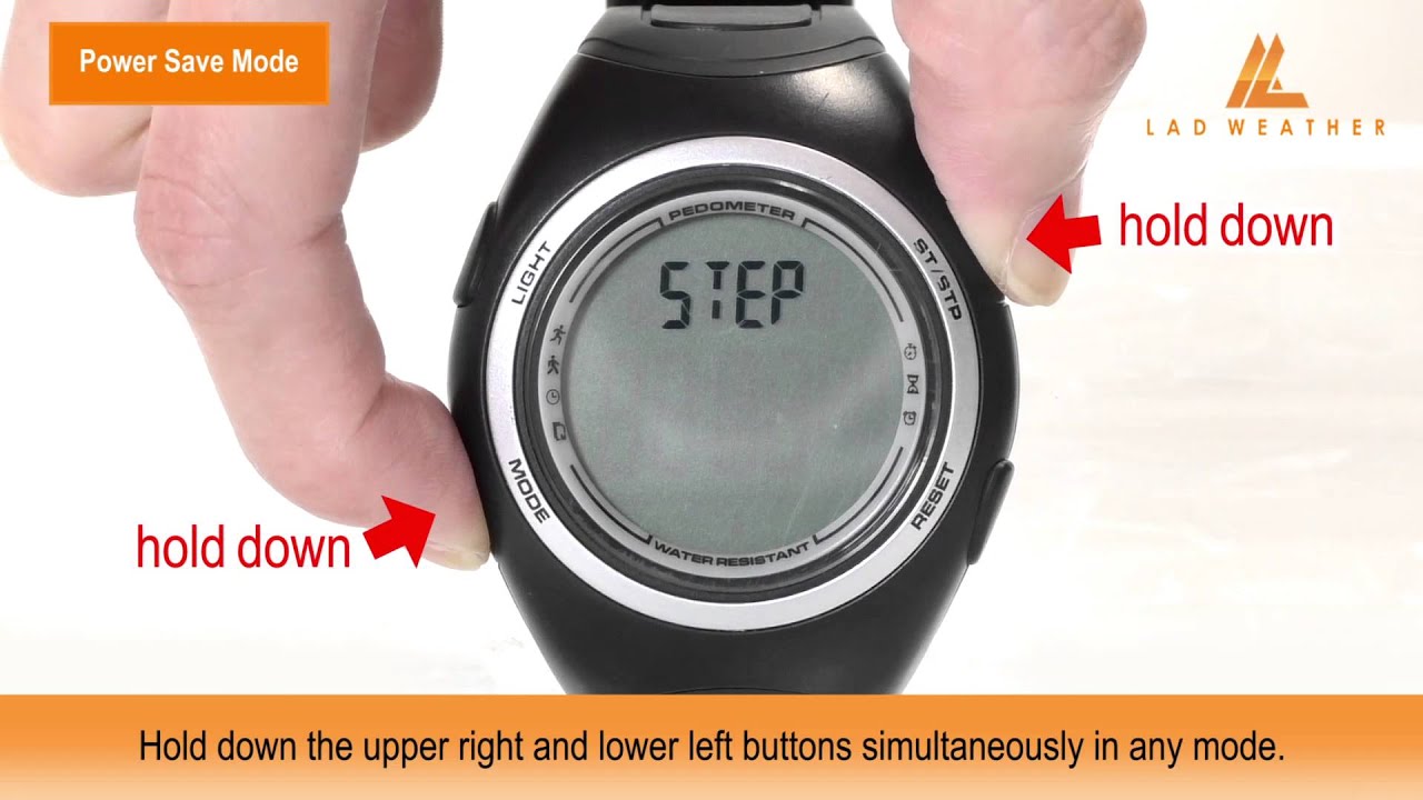 Power Save Mode | PEDOMETER MASTER II